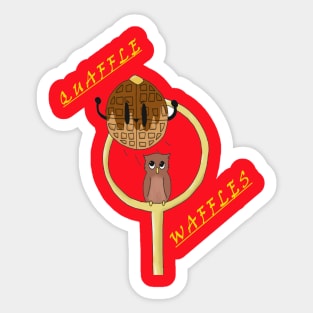 Quaffle Waffles Logo T-shirt Sticker